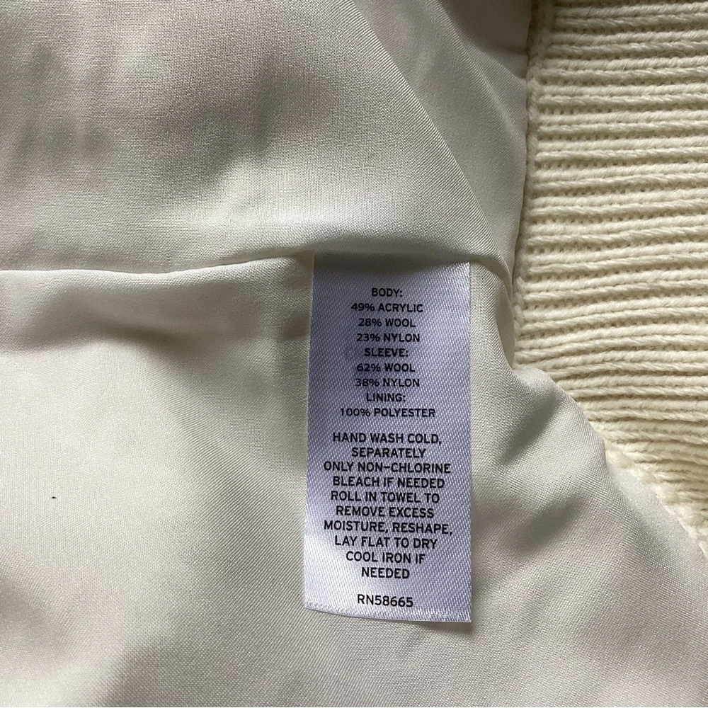Caslon Cable Zip Up Cardigan XS